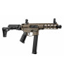 Lancer Tactical LT-35 Battle-X RP9mm Polymère Tan/Noir 120BBs 1J