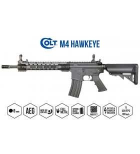 Colt M4 Hawkeye Mosfet Métal 300BBs 1j