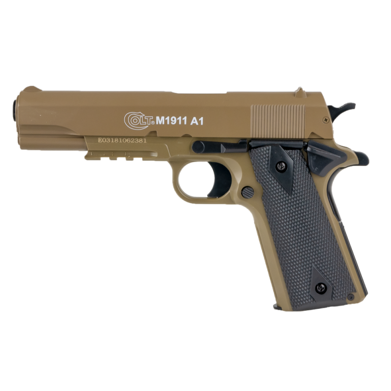 Colt 1911 Culasse Métal Spring Dark Earth 13BBs 0.7J