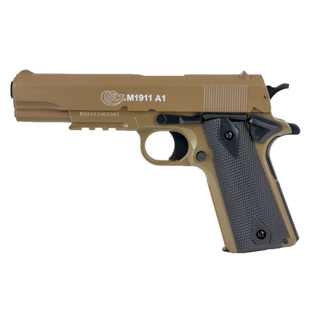 Colt 1911 Culasse Métal Spring Dark Earth 13BBs 0.7J