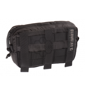 Clawgear Medium Horizontal Utility Pouch Zipped Core Black