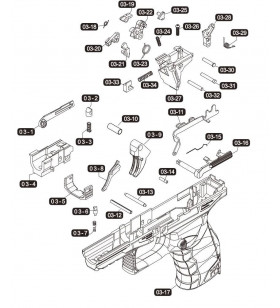 VFC Arretoir de Culasse H&K PPQ Gaz Part-03-16