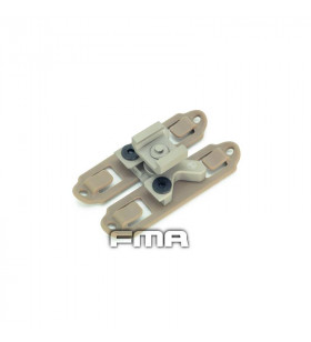 FMA Magic Clip Tan Picatinny pour passant Molle