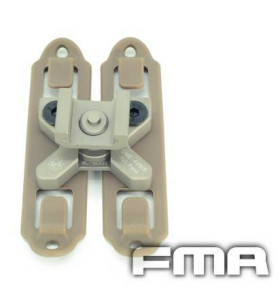 FMA Magic Clip Tan Picatinny pour passant Molle