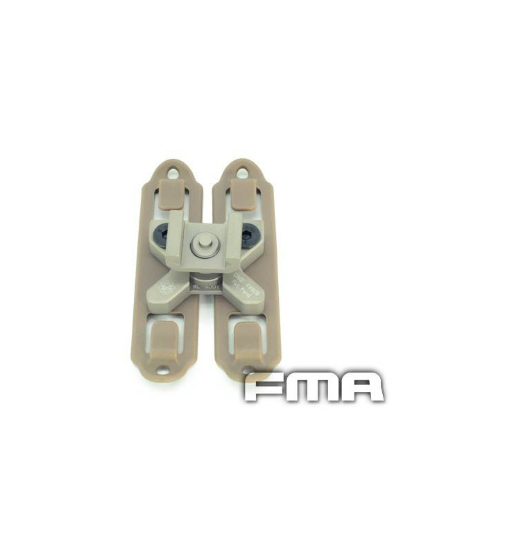 FMA Magic Clip Tan Picatinny pour passant Molle