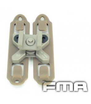 FMA Magic Clip Tan Picatinny pour passant Molle