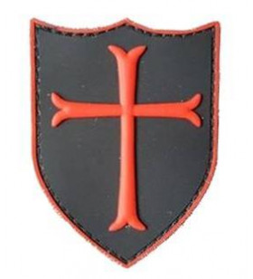 ACM Patch PVC 3D - Crusader Noir/Rouge