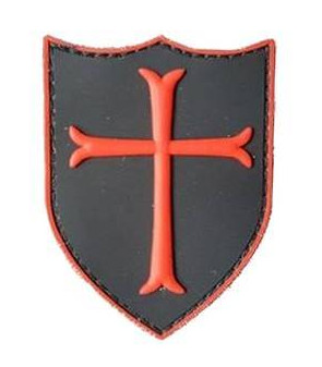 ACM Patch PVC 3D - Crusader Noir/Rouge