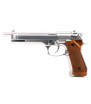 WE M92 Long Gaz Silver/Brown 25BBs 1J