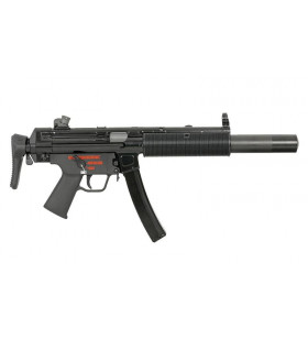 WE MP5 SD3 Apache GBBR Noir Acier 45BBs 1.4J