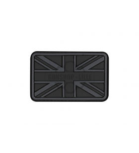 JTG Patch Small Great Britain Flag Black Rubber