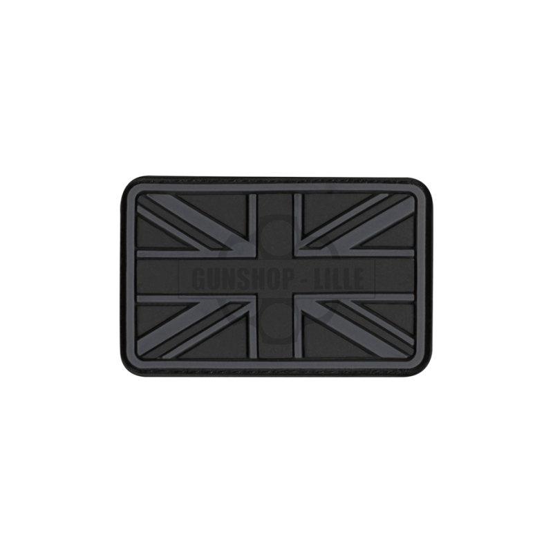 JTG Patch Small Great Britain Flag Black Rubber