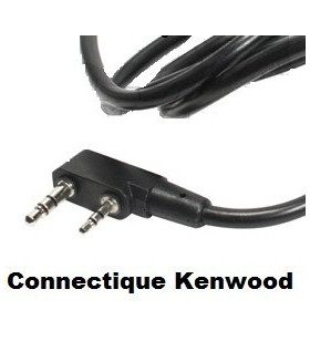 S&T PTT Push to Talk Kenwood 2 Pin