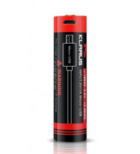 Klarus 18650 Battery 3.6V 3600Mah Micro-USB