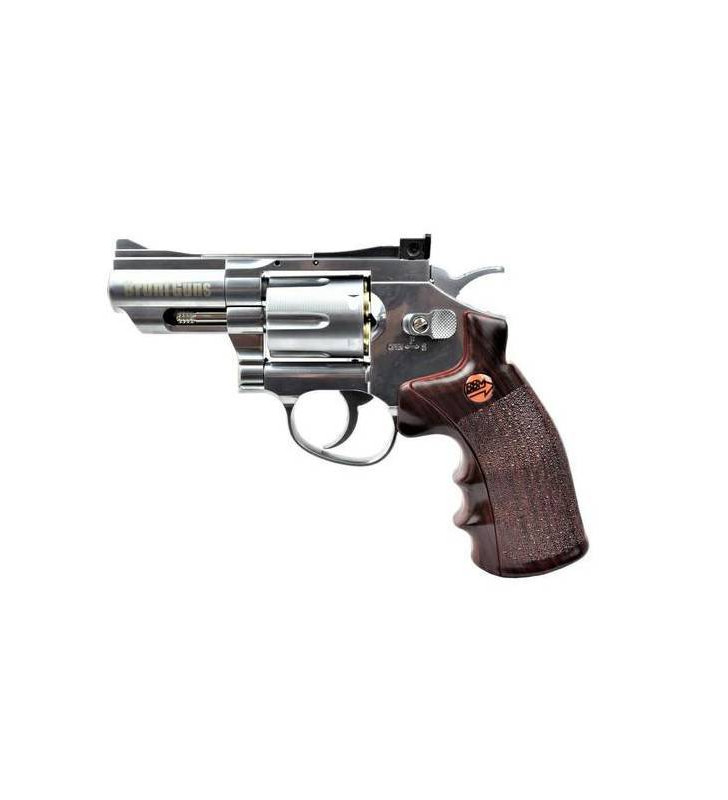 Bruni Revolver 2.5" C.N.823 Silver Co2 Métal 4.5mm 1.6J