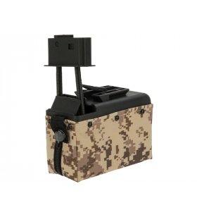 A&K Ammo Box M249 1500 BBs Digital Desert