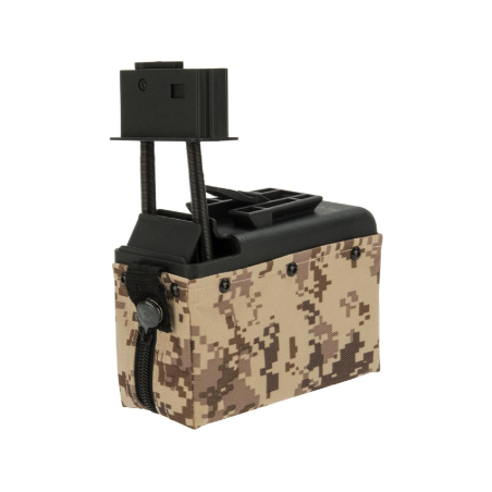 A&K Ammo Box M249 1500 BBs Digital Desert