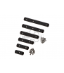 ACM Rail Keymod & M-LOK Set 6-pack Nylon Black