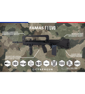 Cybergun FAMAS EVO Nylon Fibre Mosfet 1.2J