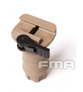 FMA Short Vertical Grip Quick Detach DE