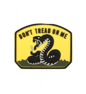 Kyou Patch PVC Don't Tread On Me Jaune/Noir 70x55mm