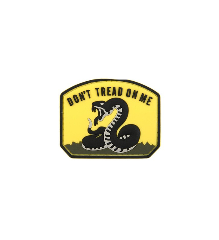 Kyou Patch PVC Don't Tread On Me Jaune/Noir 70x55mm