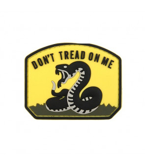 Kyou Patch PVC Don't Tread On Me Jaune/Noir 70x55mm