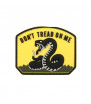 Kyou Patch PVC Don't Tread On Me Jaune/Noir 70x55mm