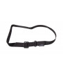 Delta Tactics Ceinture Double Ardillon Métal Noir XL 40x125cm