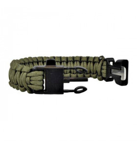 ACM Bracelet de Survie OD Paracorde avec Sifflet et Allume Feu