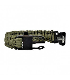 ACM Bracelet de Survie OD Paracorde avec Sifflet et Allume Feu