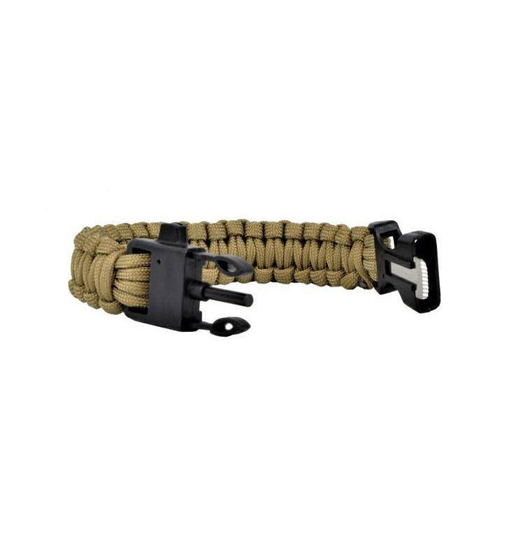 ACM Bracelet de Survie Tan Paracorde avec Sifflet et Allume Feu