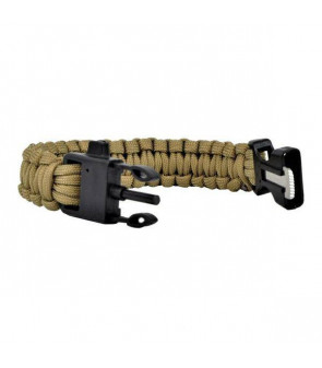 ACM Bracelet de Survie Tan Paracorde avec Sifflet et Allume Feu