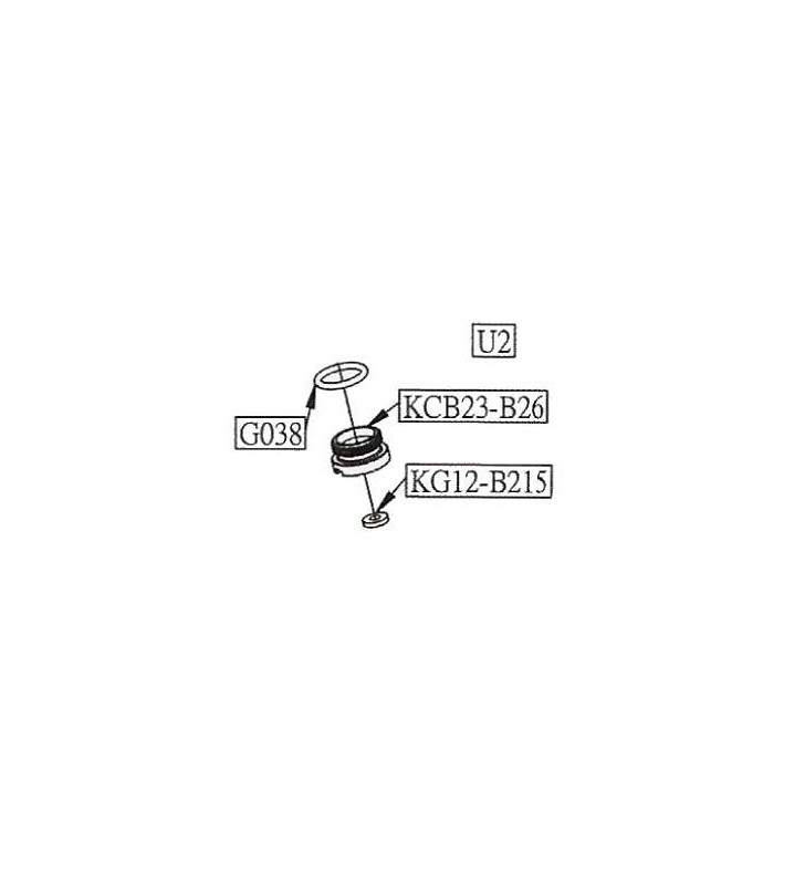 KWC Valve Perçage Co2 Glock 17 GBB 348501/340543 Part:U2