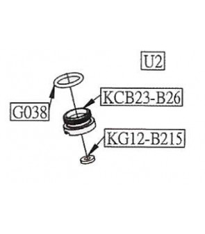 KWC Valve Perçage Co2 Glock 17 GBB 348501/340543 Part:U2