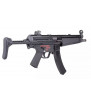 WE MP5 A3 Apache GBBR Blowback Noir Acier 45BBs 1.4J