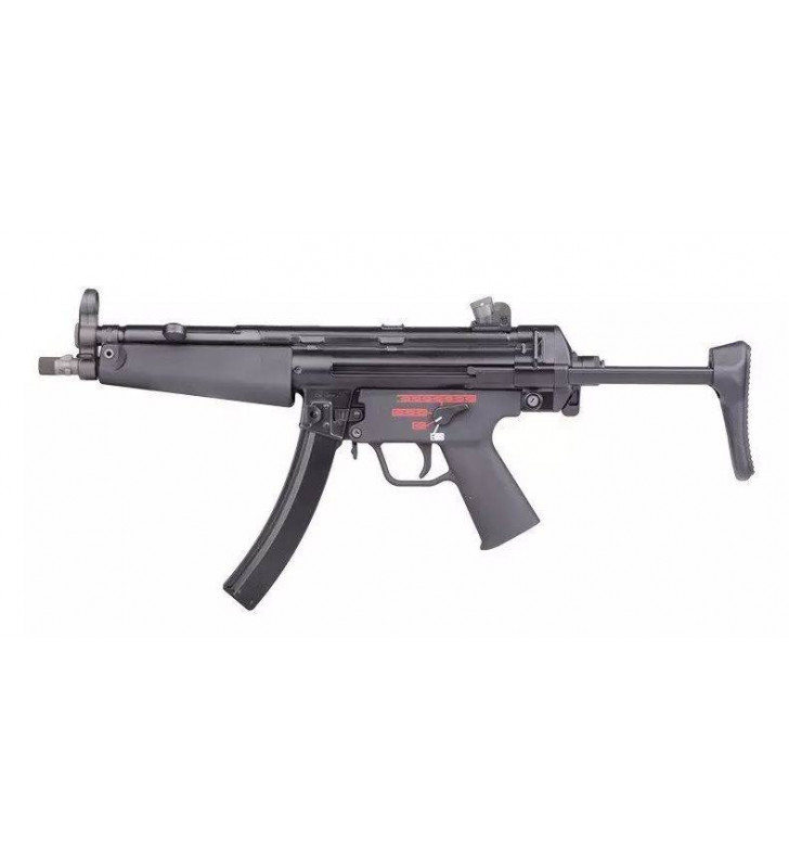 WE MP5 A3 Apache GBBR Blowback Noir Acier 45BBs 1.4J