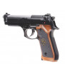 WE M9 Biohazard Black Semi Full Auto Gaz 25BBs