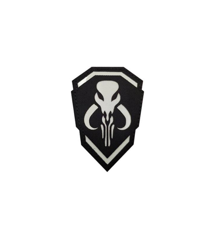 Patch S.W Mythosaure Phosphorescent Blanc / Noir