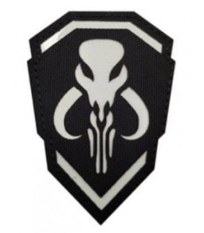 Patch S.W Mythosaure Phosphorescent Blanc / Noir