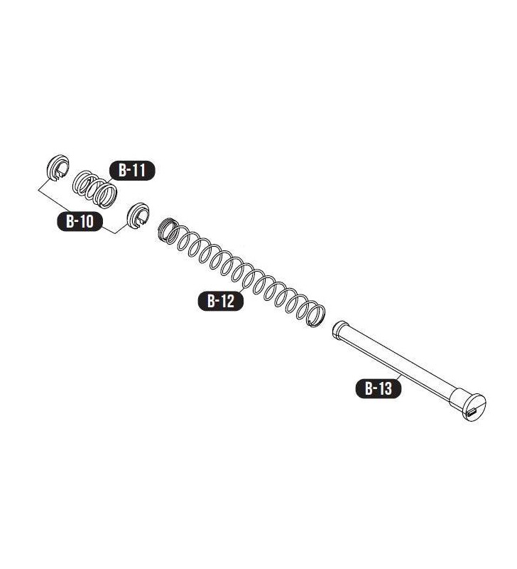 VFC Glock Guide Ressort G19 Part:B-10 à B-15 (340511)