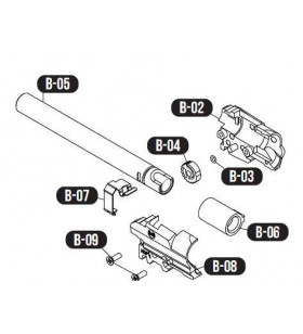 VFC Glock Set Inner Barrel G19 Part:B-02 à B-09 (340511)