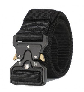 ACM Ceinture Tactique QD ABS / Nylon Noir 3cm x 120cm