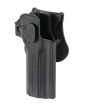 Amomax Holster Rigide Desert Eagle Droitier Noir Rotatif 360°