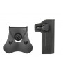 Amomax Holster Rigide Desert Eagle Droitier Noir Rotatif 360°