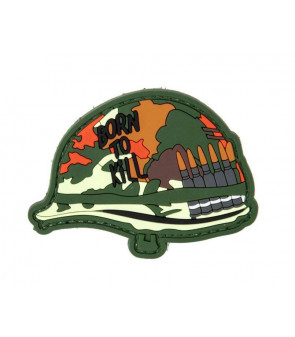 GFC Patch 3D Born To Kill Helmet 75x50mm