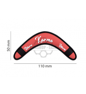 JTG Patch Karma Returns Rubber Rouge