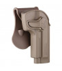 Amomax Holster Rigide Glock G2 Droitier FDE Rotatif 360°