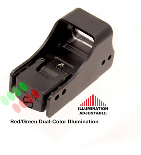 UTG Reflex Dot Sight 3.9" Rét:Rouge/Vert Single Dot