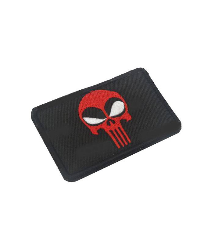 Patch Brodé Punisher Deadpool Rouge / Noir